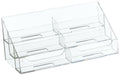 Dazzling Displays Clear 6-Pocket Counter Top Business Card Holder - Professional Business Card Holder Display - Efficient Busine