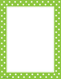 Teacher Created Resources Lime Polka Dot Computer Paper (4765)