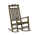 Mahogany Poly Resin Rocking Chair for Indoor or Outdoor Use