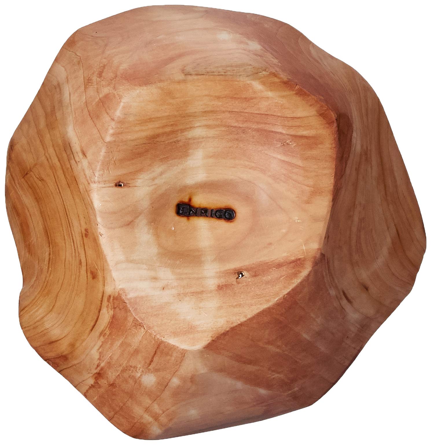 Enrico Root Wood Small Bowl,Brown, 6''