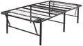 Amazon Basics Foldable Metal Platform Bed Frame with Tool Free Setup, 18 Inches High, Sturdy Steel Frame, No Box Spring Needed, 