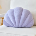 Lfsaaj Lavender Seashell Throw Pillows, Shell Shaped Throw Pillows, 13 Inch Soft Home Decorative Pillow Plush Cushion for Bed Co