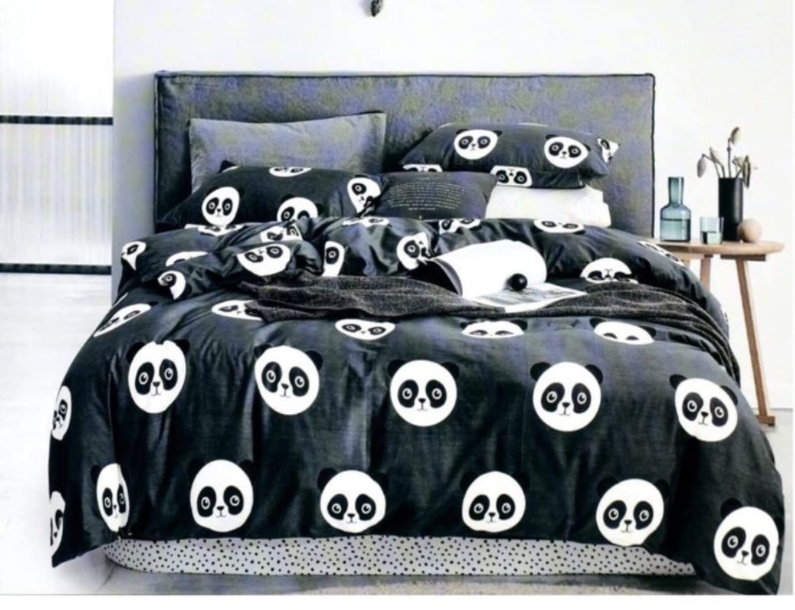 Riftree Glace Cotton Microfibre Digital Print Single Bed Reversible Ac Comforter Living Room/Kids Room (60 X 90 Inches) (Pan Bla