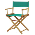 Casual Home 18 Directors Chair Natural Frame with Teal Canvas