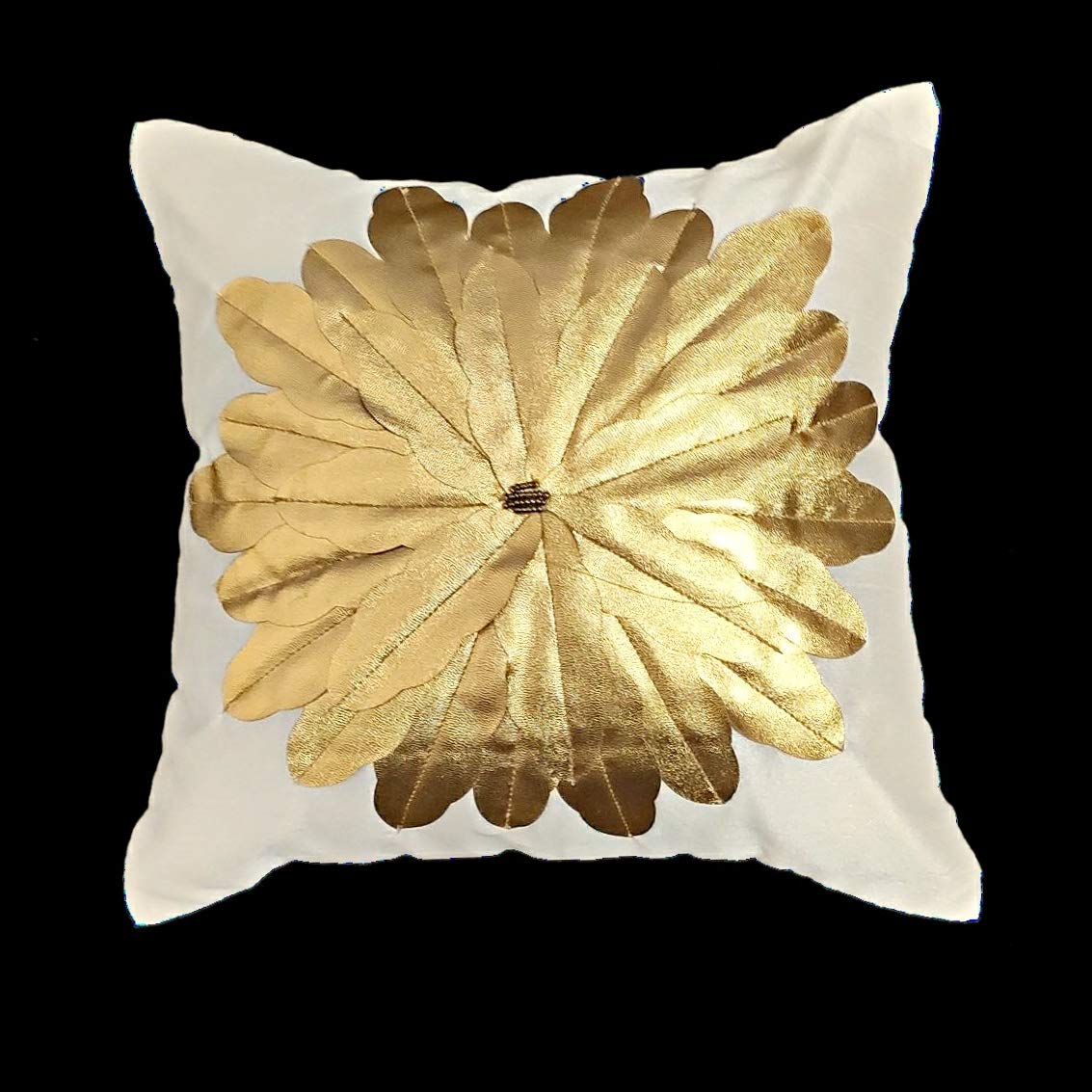 Monkdecor (O.F Beautiful Decorative Cushion Cover Pack Of 5 Pieces (Size16X16 Inches) SunshineCream