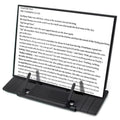 Barelove Desktop Document Book Holder, Metal Foldable Reading Rest Book Stand Easel With 7 Adjustable Positions And Paper Page C