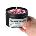 Crystal Soy Candles, Handmade Wishing Gifts, Wishing Law of Attraction, Moon Magic, Birthday Candle Gifts. (Manifestation)