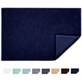 Bathroom Nonslip Mat Bath Mat Chenille Microfiber Floor Rug Soft Machine Washable Absorbent for Shower Toilet 40 x 60 cm (Dark 
