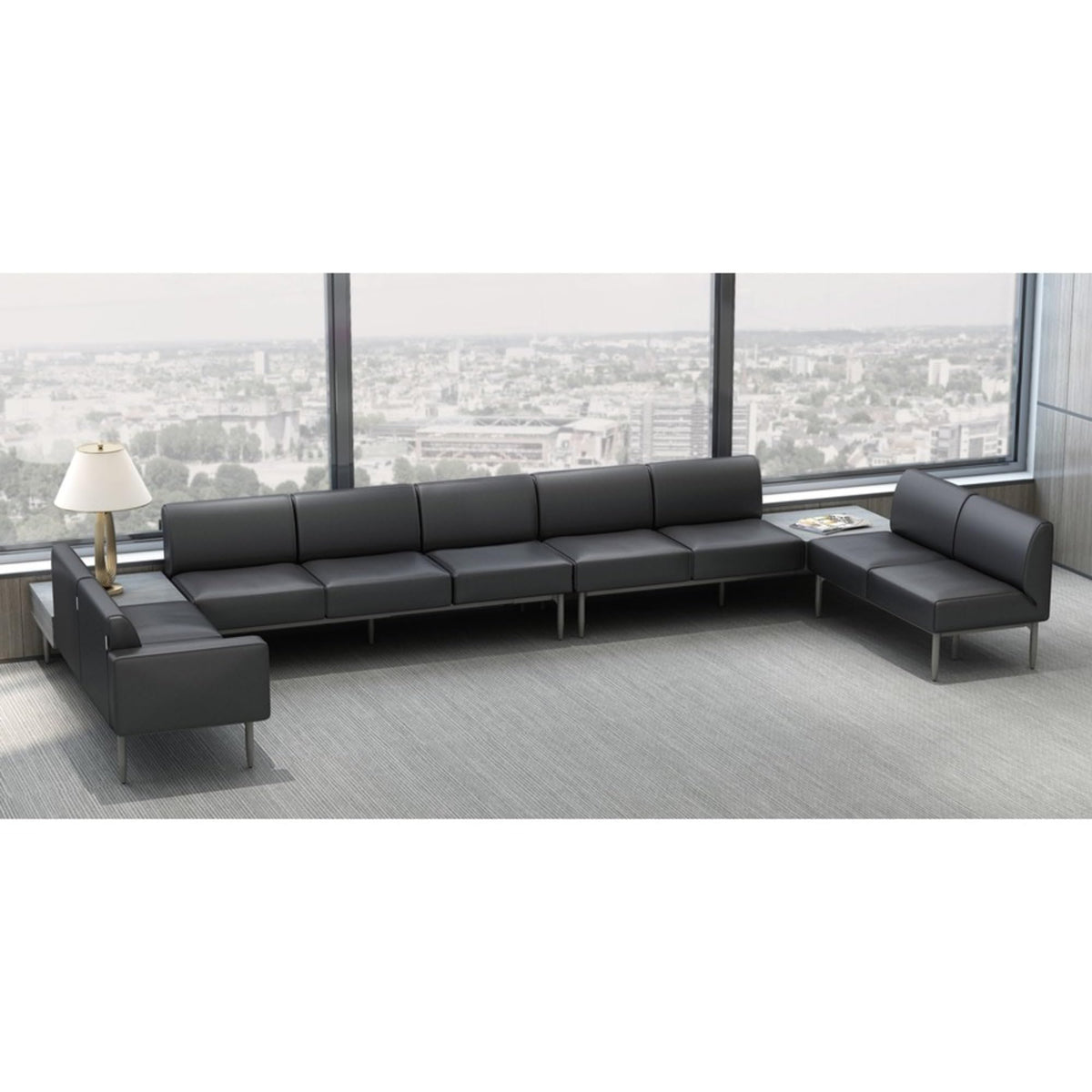 Lorell, LLR86929, Contemporary Collection Single Seat Sofa, 1 Each