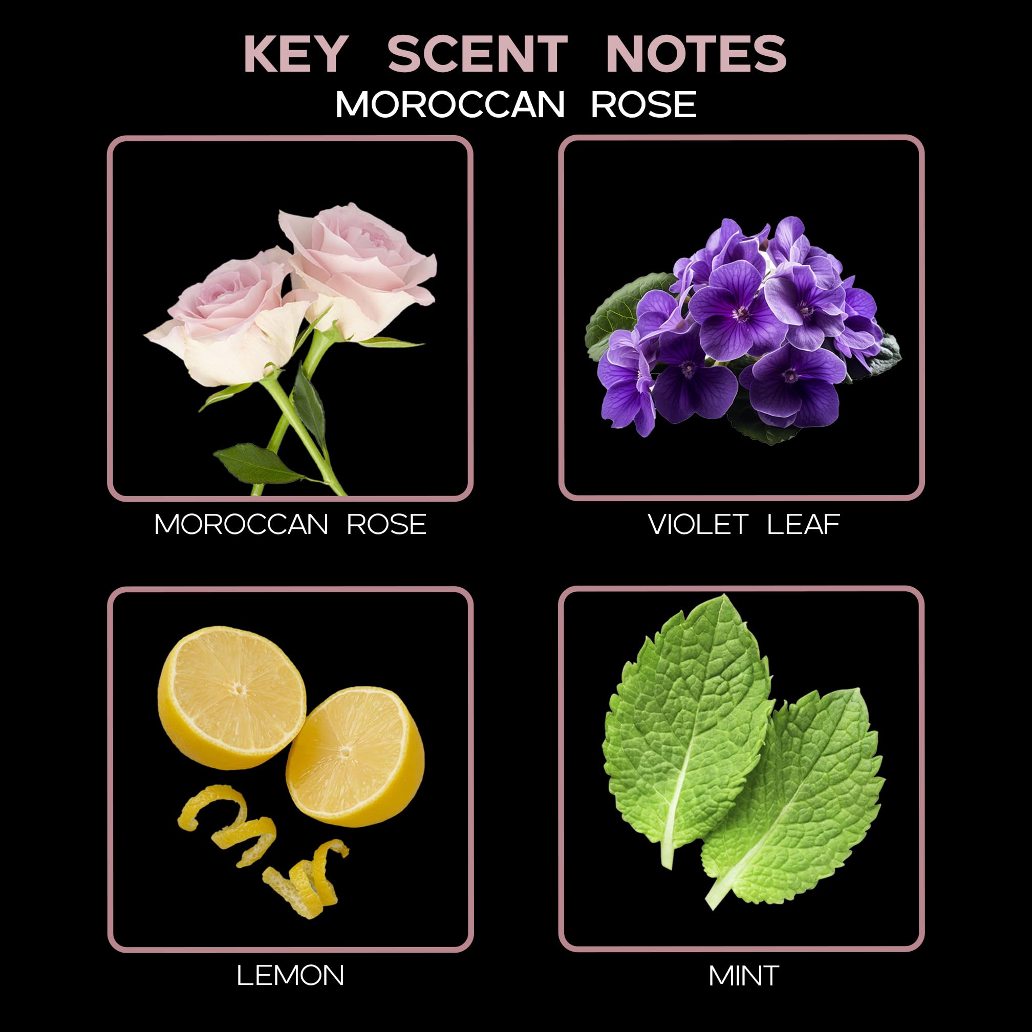 Lovspa Moroccan Rose Scented Sticks Reed Diffuser Set - Soothing Floral Blend Of Rose Essential Oils, 4.5 Ounces, Made In The Us