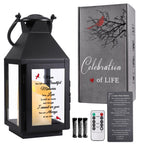 Memorial Lantern, Sympathy Gifts for Loss of Mom/Loved One, Bereavement Gifts, in Memory of Loved One Lantern,Celebration of Lif