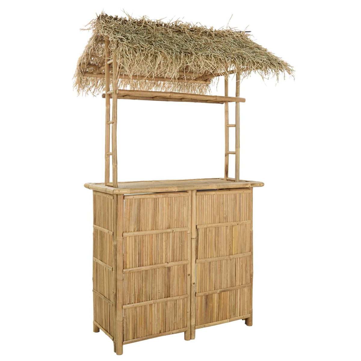 vidaXL Outdoor Bar Table Natural 45.28 x 37.40 x 84.65 in Bamboo