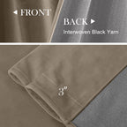 Lazzzy Tan Velvet Curtains Room Darkening Thermal Insulated Curtains 108 Inch Length Soundproof Noise Reducing Drapes For Bedroom Living Privacy Home Decor Rod Pocket, 2 Panels