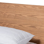 Baxton Studio Haines Modern and Contemporary Walnut Brown Finished Wood King Size Platform Bed