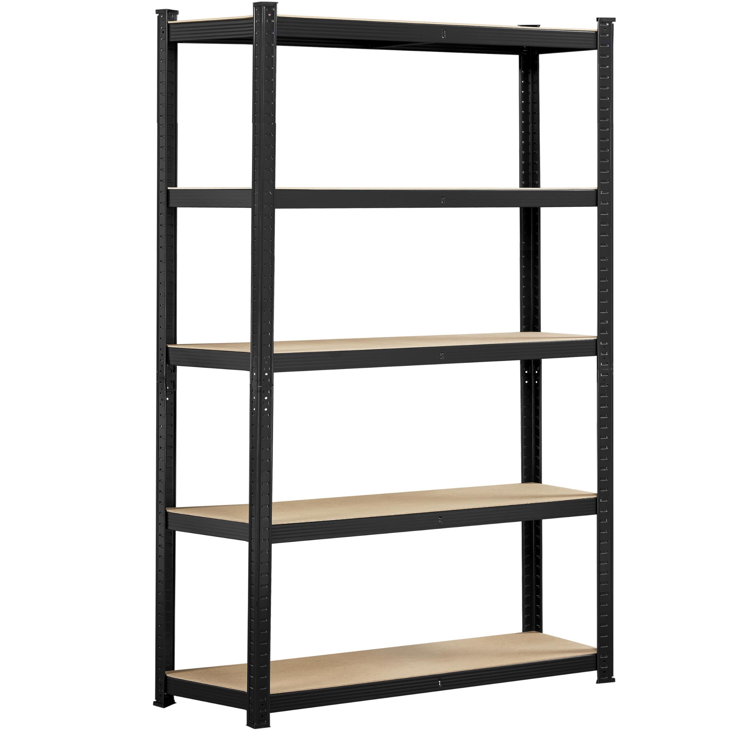 Yaheetech Standing Shelf Units, 5 Tier Storage Shelf, Heavy Duty Shelving, Adjustable Garage Shelves, Utility Rack Shelf Unit, B