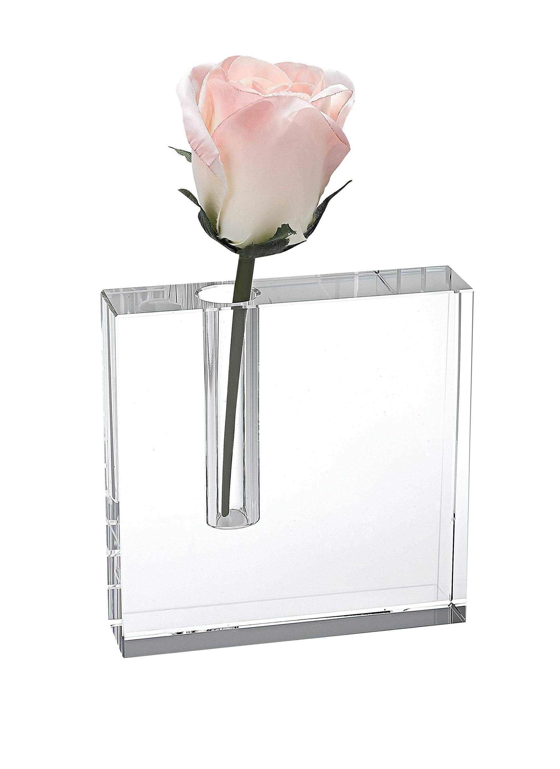 HomeRoots 6 Hand Crafted Crystal Bud Vase