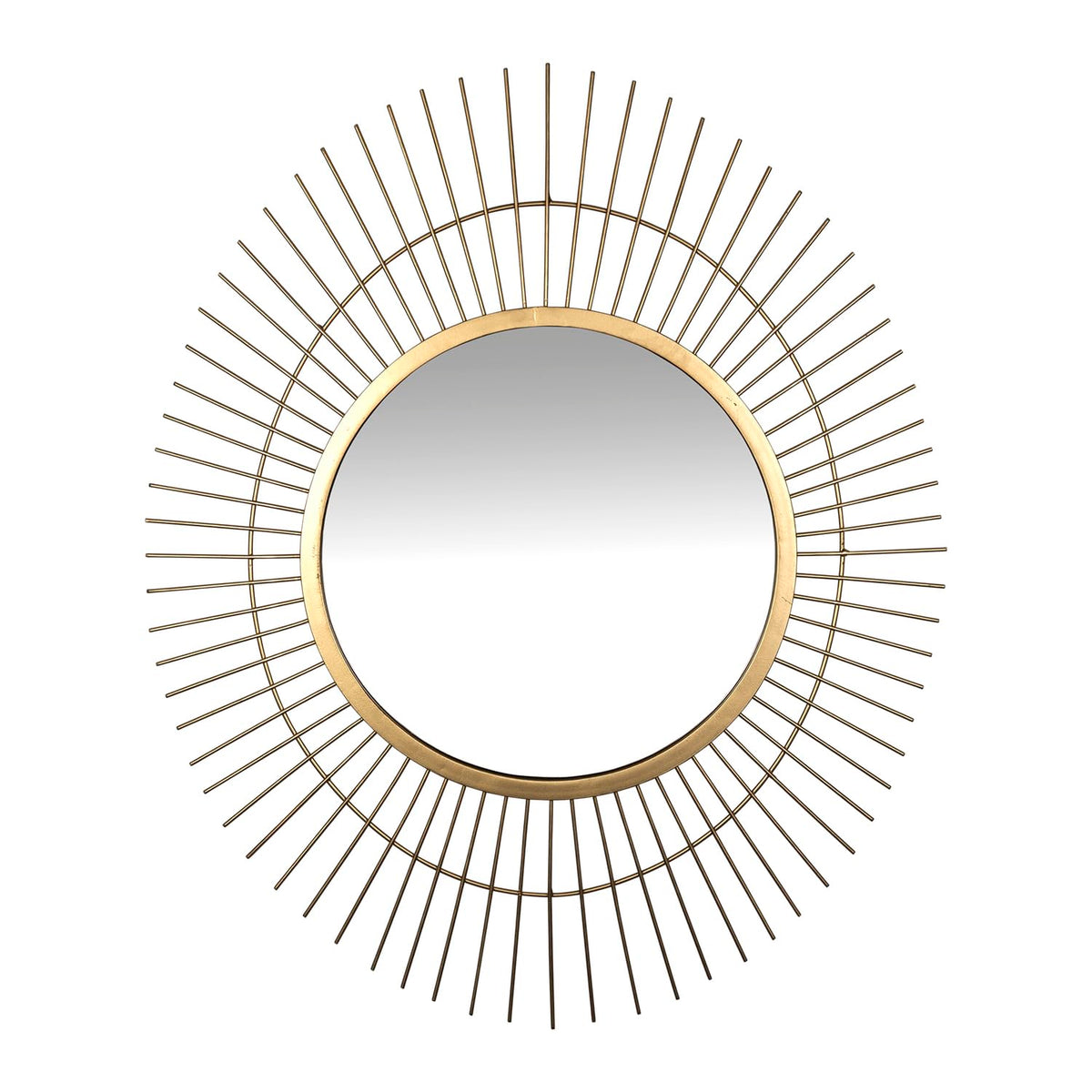 Stratton Home Decor Nora Modern And Contemporary Metal Wall Mirror In Gold