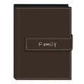 Pioneer Photo Albums EXP-57/BNF 36-Pocket 5 by 7-Inch Embroidered Family Strap Sewn Leatherette Cover Photo Album, Mini, Brown