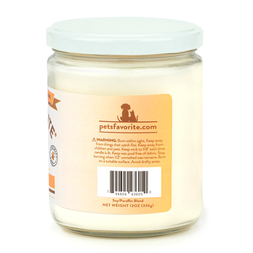 Pet's Favorite PC Pet-Friendly Scented Candle Cotton Wick Soy/Paraffin Wax Blend Pumpkin Spice