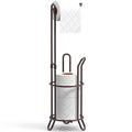 Simple Houseware Bathroom Toilet Tissue Paper Roll Storage Holder Stand, Bronze
