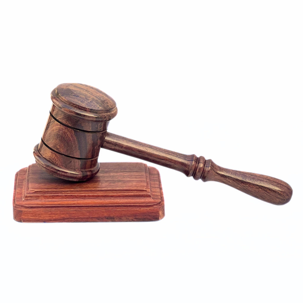 Wood And Sound Rectangular Block Set Justice Gavel Handcrafted Wood Premium Quality Perfect For Judge, Lawyer, Student, Auction