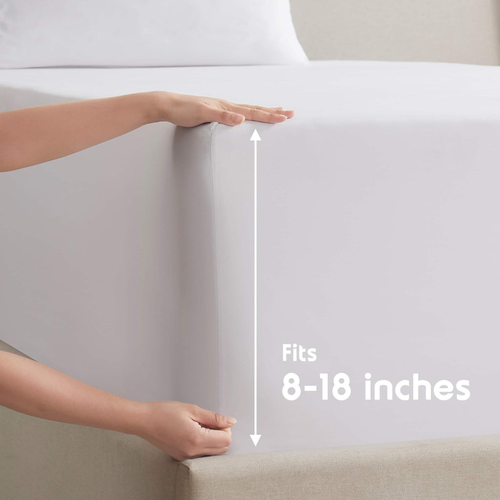 Nestl Twin Xl Sheets Set - 3 Piece Twin Xl Bed Sheets, Deep Pocket, Hotel Luxury, Extra Soft, Breathable And Cooling, Off White Twin Xl Sheet Set
