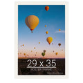 wallsthatspeak 29x35 white Picture Frame for Puzzles Posters Photos or Artwork