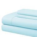 Cathay Home Essentials Ultra Soft Hypoallergenic Wrinkle Resistant Double Brushed Microfiber Bedding Sheet Set, Aqua, Twin