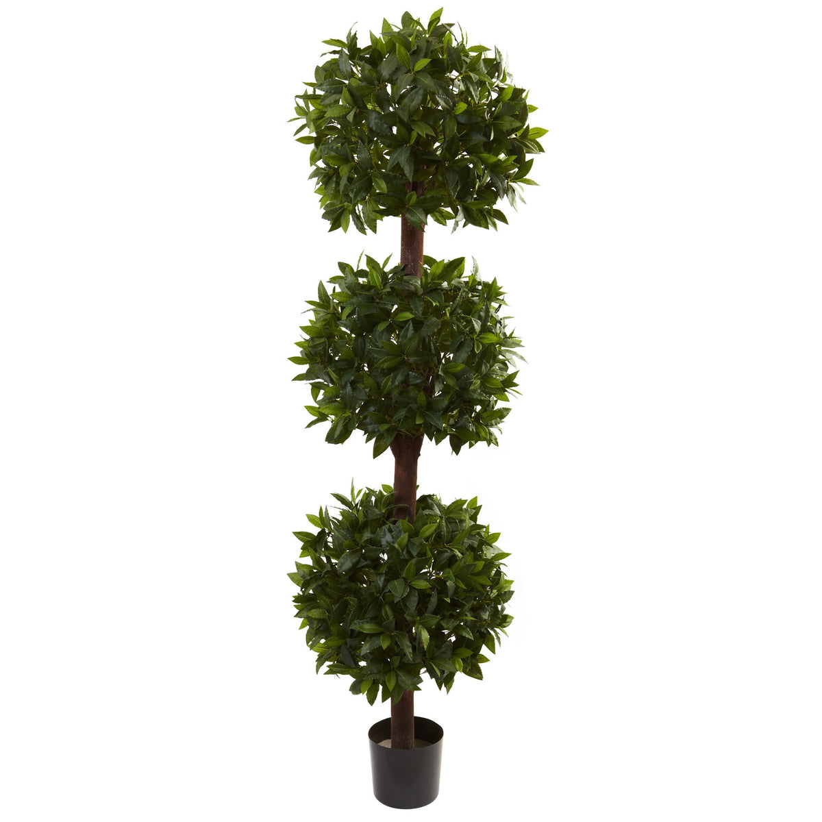 Nearly Natural 6.5Ft. Sweet Bay Triple Ball Topiary