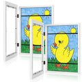 [2-Pack] Kids Art Frames, 8.5x11 Front Opening Kids Artwork Frames Changeable, White Artwork Display Storage Frame for Wall, Hol