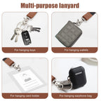 Xchin Lanyard, Lanyards For Keys, Black Keychain Long Lanyard For Women Men, Cute Neck Lanyard For Id Badges Wallet