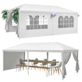 Homgarden 10'X20' Outdoor Canopy Tent Camping Gazebo Storage Shelter Pavilion Cater For Party Wedding Events Bbq W/4 Removable E