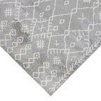 HomeRoots 531967 8 x 11 ft. Gray & Ivory Geometric Shag Rectangle Area Rug