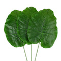 Homeford Artificial Elephant Ear Plant Picks, 24-inch, 3-Count, Dark Green