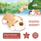 Niuniu Daddy 18' | 3 Pound Weighted Dog Stuffed Animal, Large Stuffed Puppy Plush Animals, Cute Dog Plush Toy Body Pillow, Plus