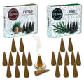 Incense Cones Combo Pack  10 Cedar + 10 Pine Scented Cones
