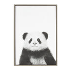 Sylvie Panda Framed Canvas by Simon Te Tai