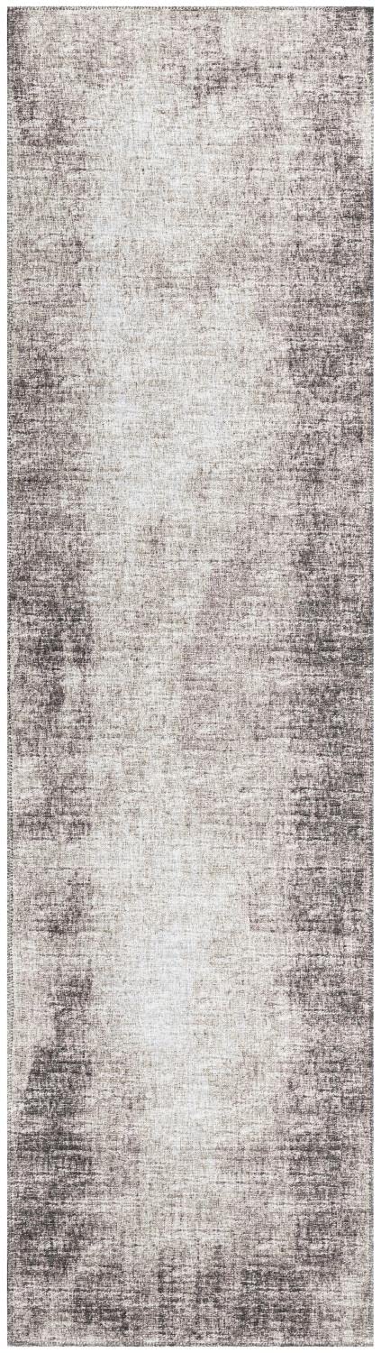 Addison Rugs Rylee Ary31 Brown Washable 2'3" X 7'6" Indoor Outdoor Runner Rug, Easy Clean, Machine Washable, Non Shedding, Bedroom, Entry, Living Room, Dining Room, Kitchen, Patio Rug