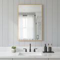 36 Gold Metal Framed Bathroom Vanity Mirror