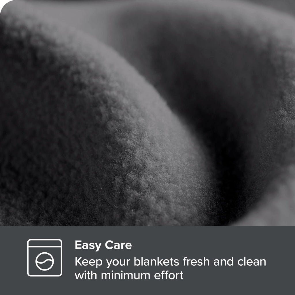 Bare Home Polar Fleece Blanket - Throw Blanket - Warm & Cozy - Premium Fleece Blanket - Blanket For Bed, Sofa, Camping, Travel A