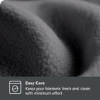 Bare Home Polar Fleece Blanket - Throw Blanket - Warm & Cozy - Premium Fleece Blanket - Blanket For Bed, Sofa, Camping, Travel A