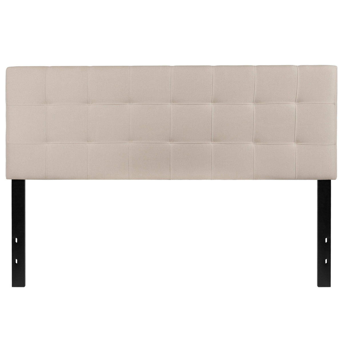 Flash Furniture Bedford Tufted Upholstered Queen Size Headboard In White Fabric