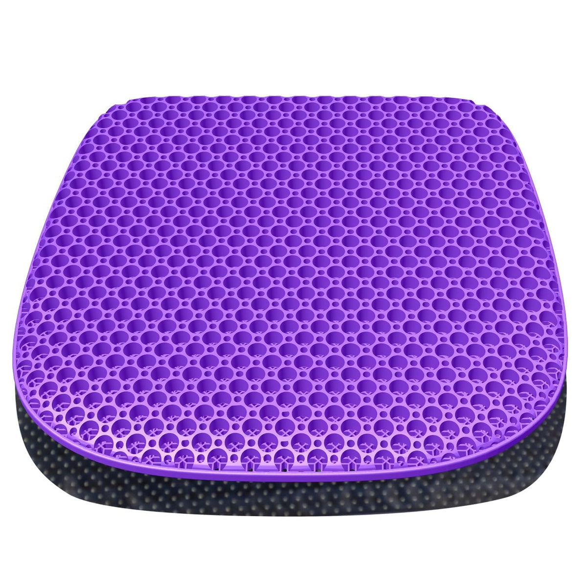 Tonint Gel Seat Cushion For Long Sitting, Nonslip Cover, Soft & Breathable, 17inch X 15inch, Violet