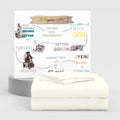 Supreme Elegance Queen Size Sheet Set, 100% Cotton Light Ivory Bed Sheets Set, Deep Pockets Percale Sheets, Easy Fit, Cooling Be