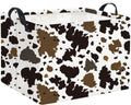 HIYAGON Rectangular Easter Cow Basket - Kids Baby Storage Bin Toy Organizer Box for Boys Room Decor