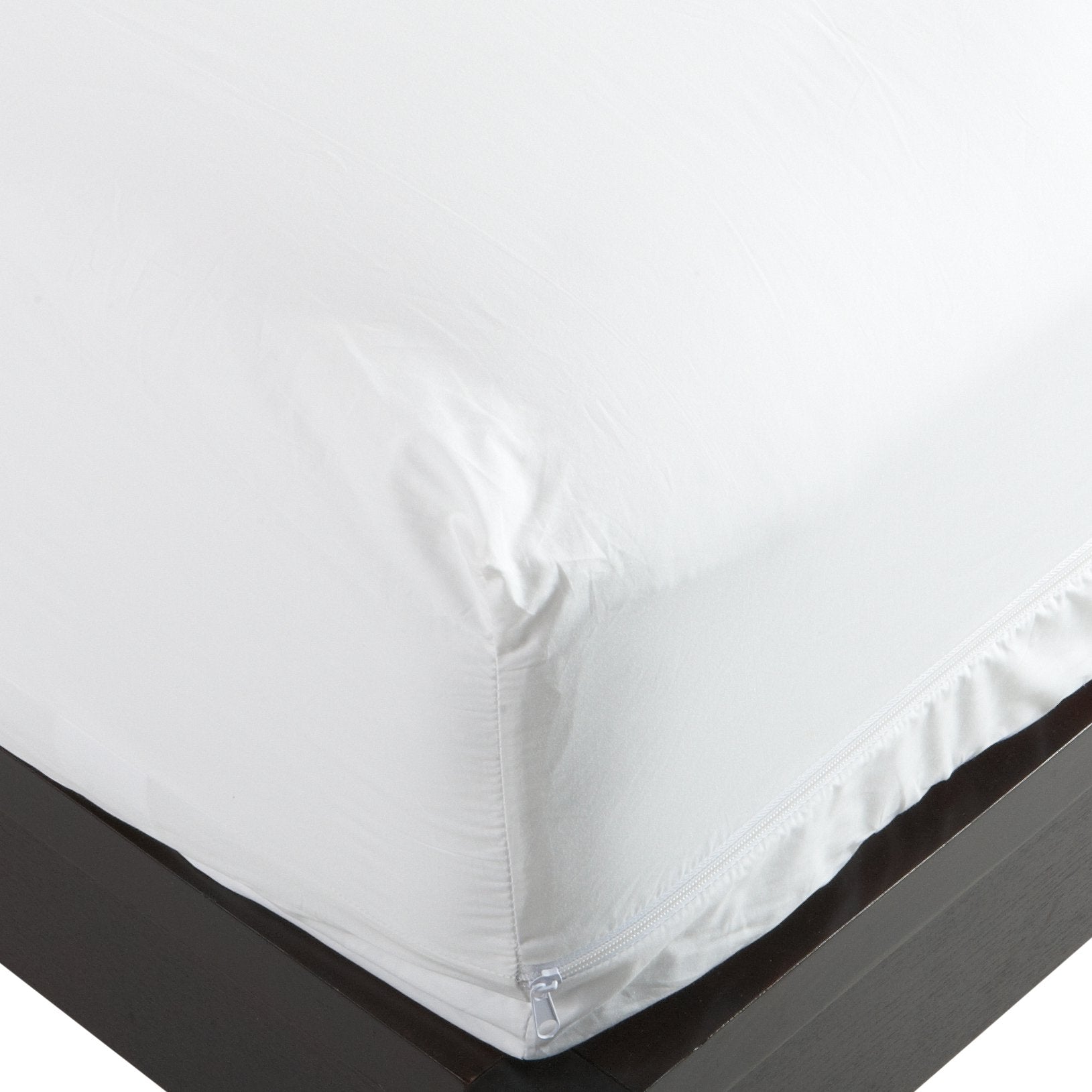 National Allergy Superior 100% Cotton California King Mattress Protector Zippered - 73' X 84' X 15' - Hypoallergenic Bed Enca