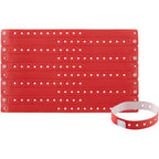 Vinyl Wristband, Red, 100/Pk