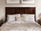 Afi, Charlotte Queen Solid Wood Low Profile Platform Bed, Walnut
