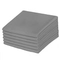 Premium Grey Pillowcases 6 Pack, King Size, Soft Brushed 1800 Thread Count Microfiber, Allergies Free, Wrinkle Resistant, Tailor