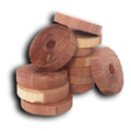 Household Essentials Cedar Fresh Cedar Rings, Pack of 6, Solid Eastern Red Cedar, Natural Moth and Odor Deterrent, Eco-Friendly 